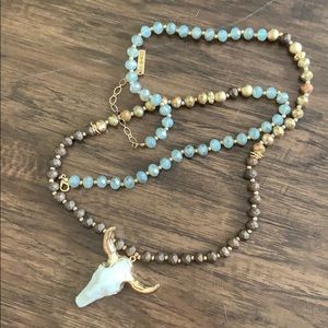 Jane and Marie Longhorn Necklace